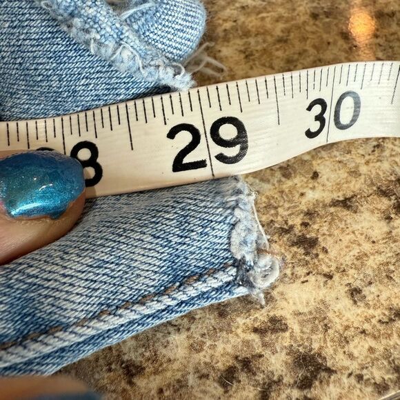 Vervet by Flying Monkey Blue Distressed Boyfriend Jeans - Picture 6 of 10